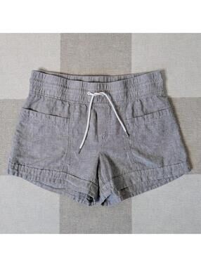 Athleta Cabo 100% linen pull on shorts